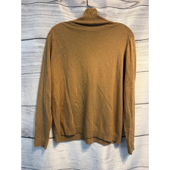 Max Mara Weekend Camel Turtleneck Sweater Size L - Picture 2 of 3